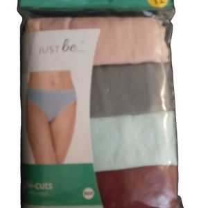 Womens BNIP Just Be 4 pack Hi-cut panties